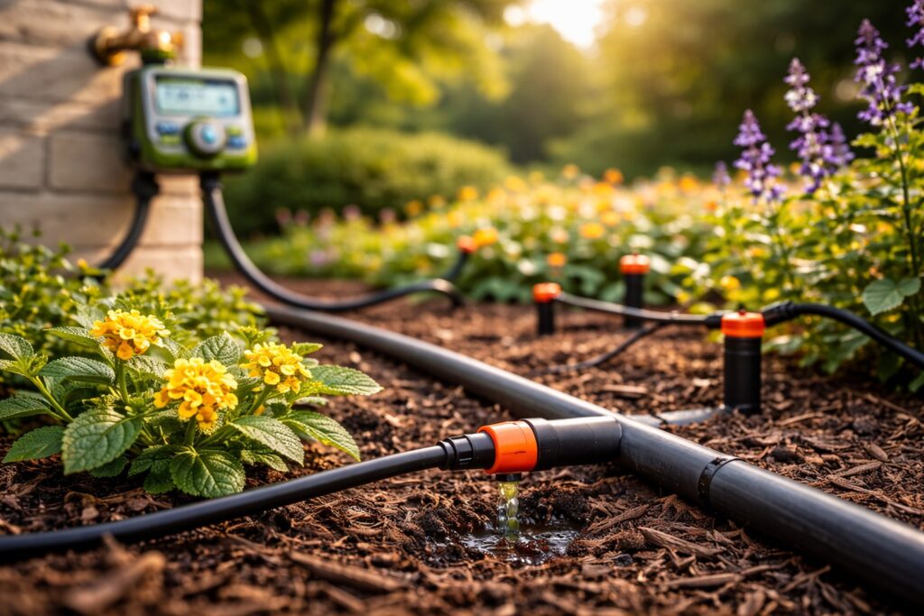 sistema de goteo conectado